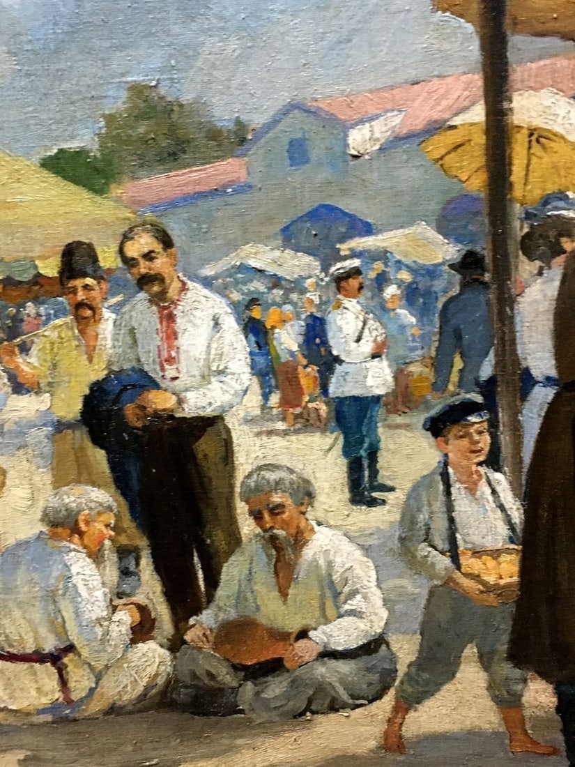 Oil painting Ilyinsky fair in Romny Dubinchuk Victor - 5