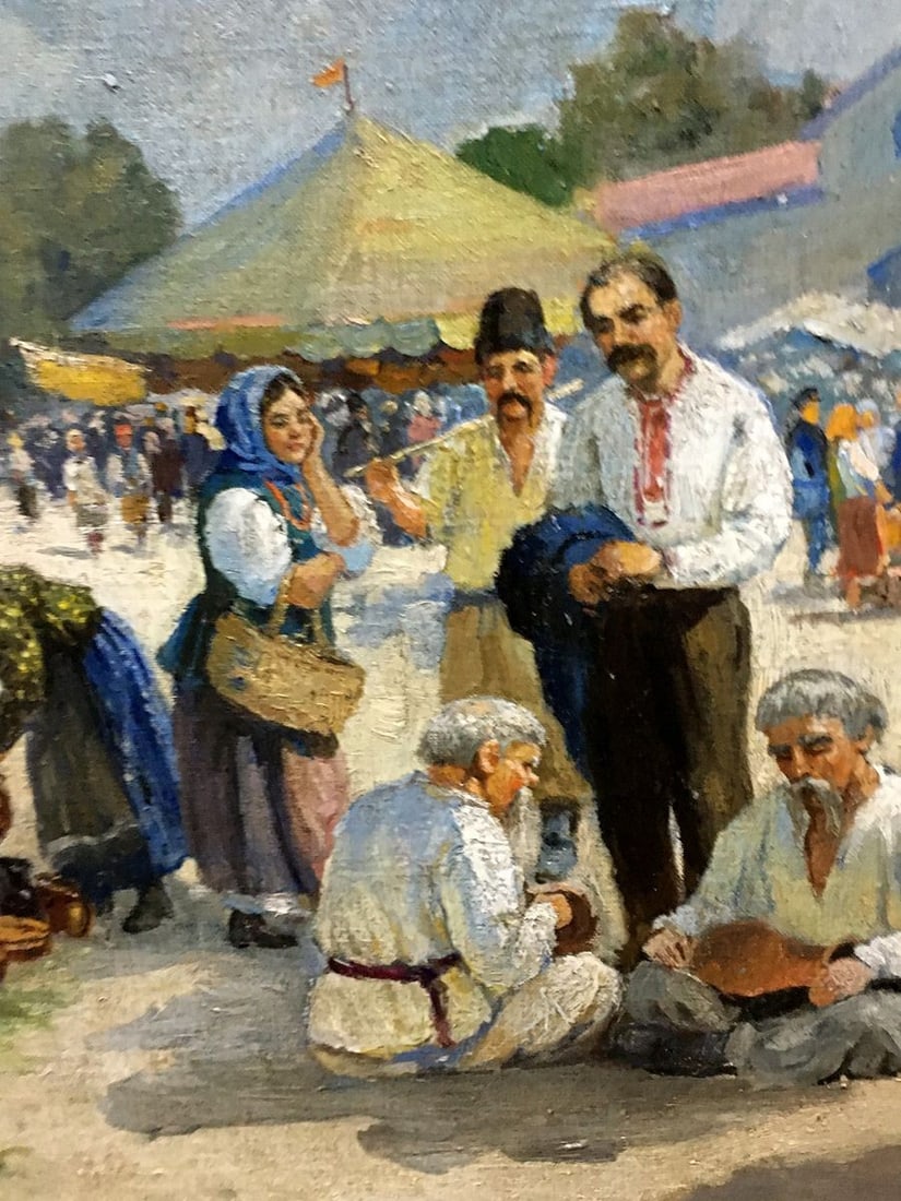Oil painting Ilyinsky fair in Romny Dubinchuk Victor - 6