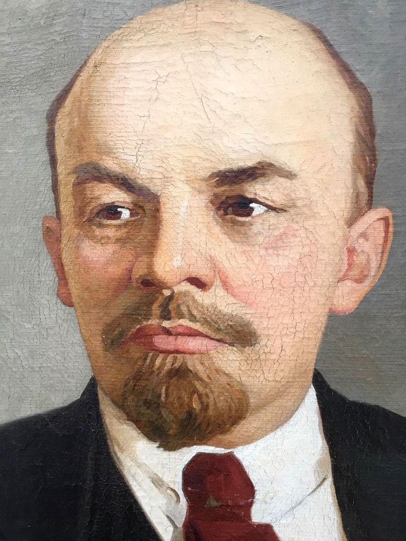 Social realism oil painting Portrait of Lenin Nasedkin Anatoly Leonidovich - 2