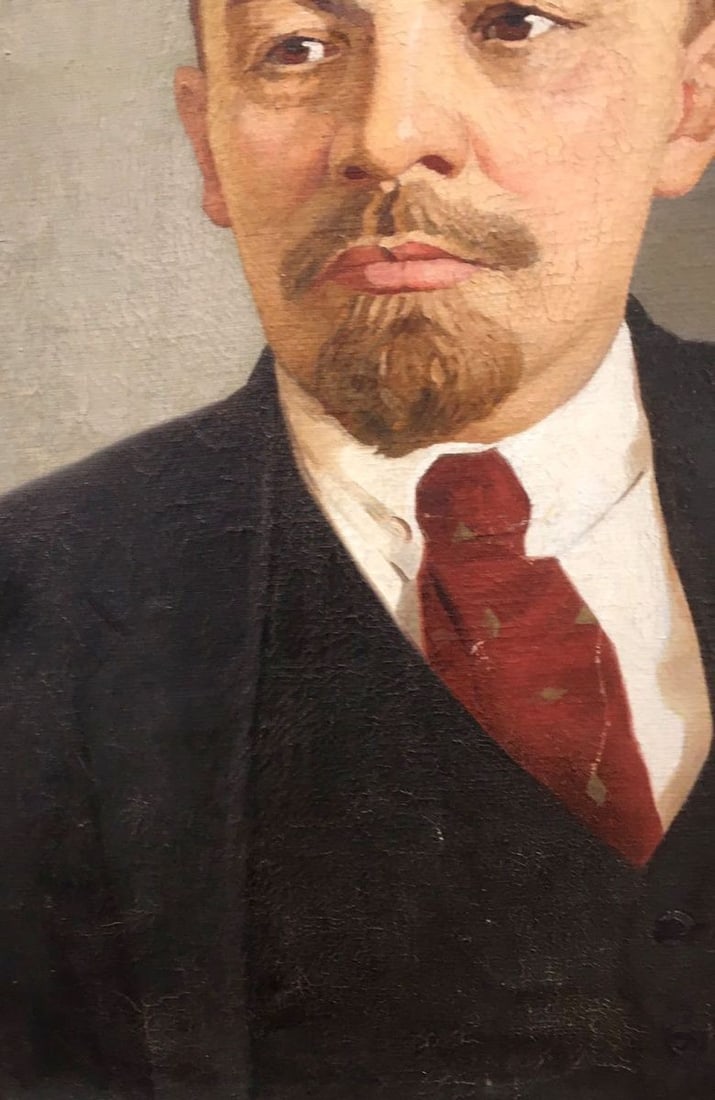Social realism oil painting Portrait of Lenin Nasedkin Anatoly Leonidovich - 6