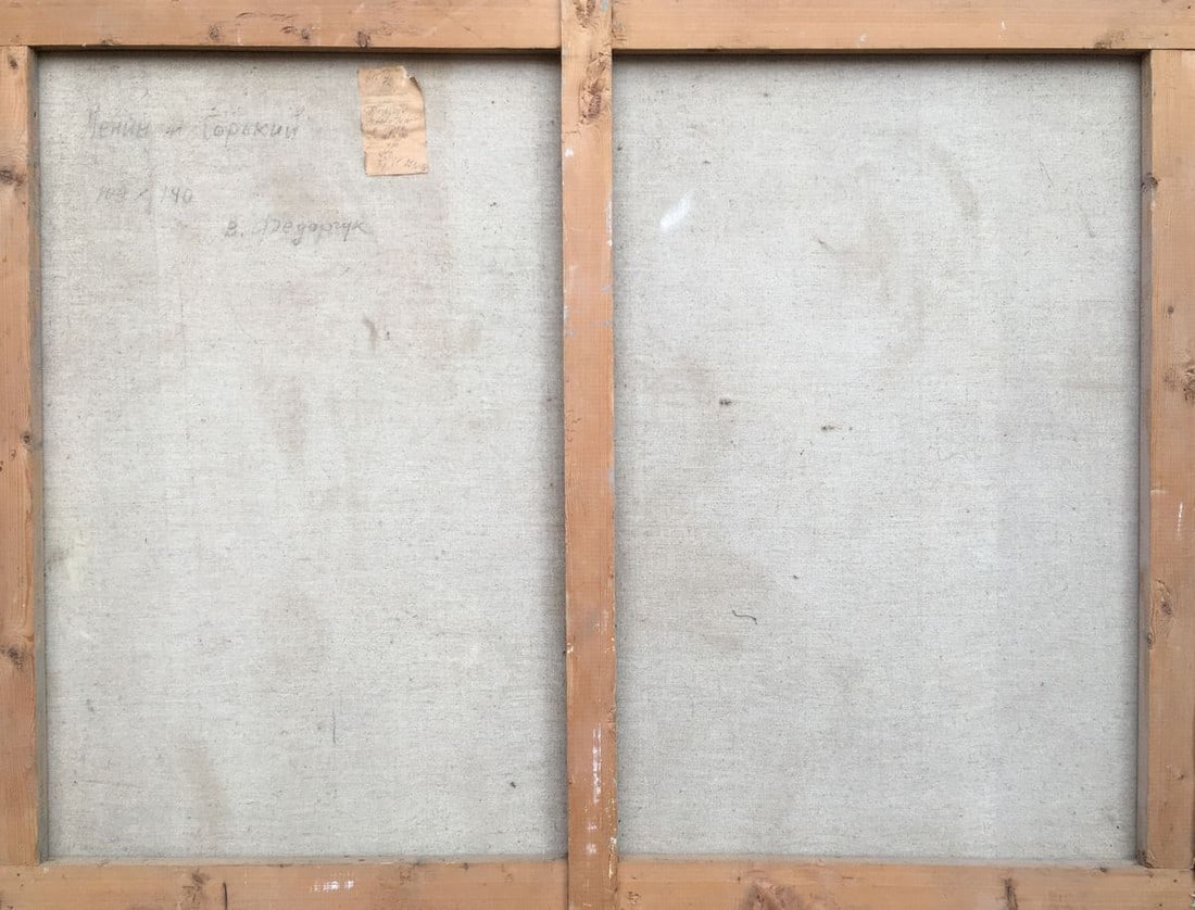 Social realism oil painting Lenin and Gorky in Gorki Fedorchuk Vasily Fedorovich - 10