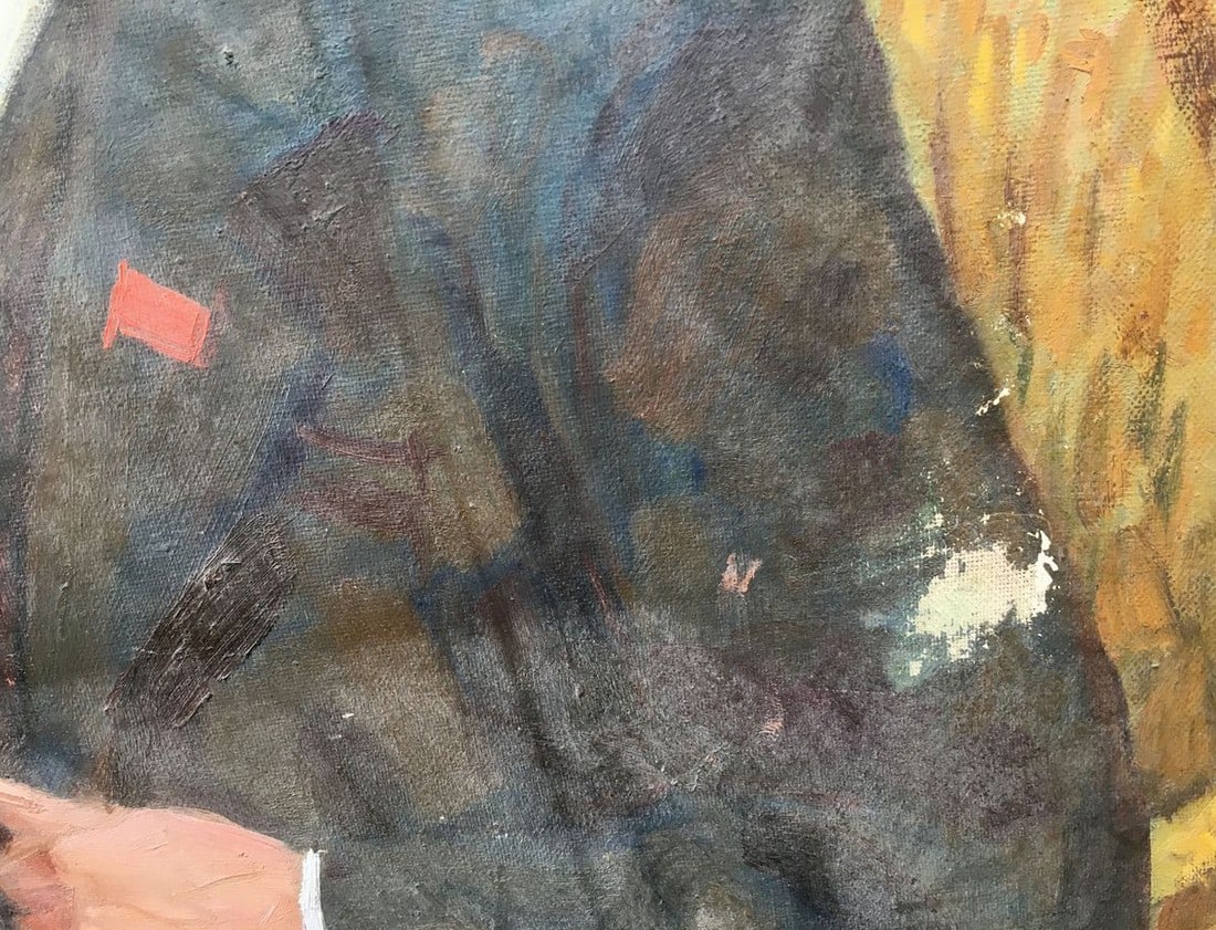 Social realism oil painting Lenin and Gorky in Gorki Fedorchuk Vasily Fedorovich - 8