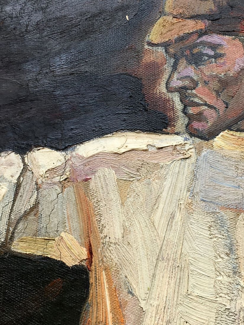 Social realism oil painting Land development Tsyun A. - 10