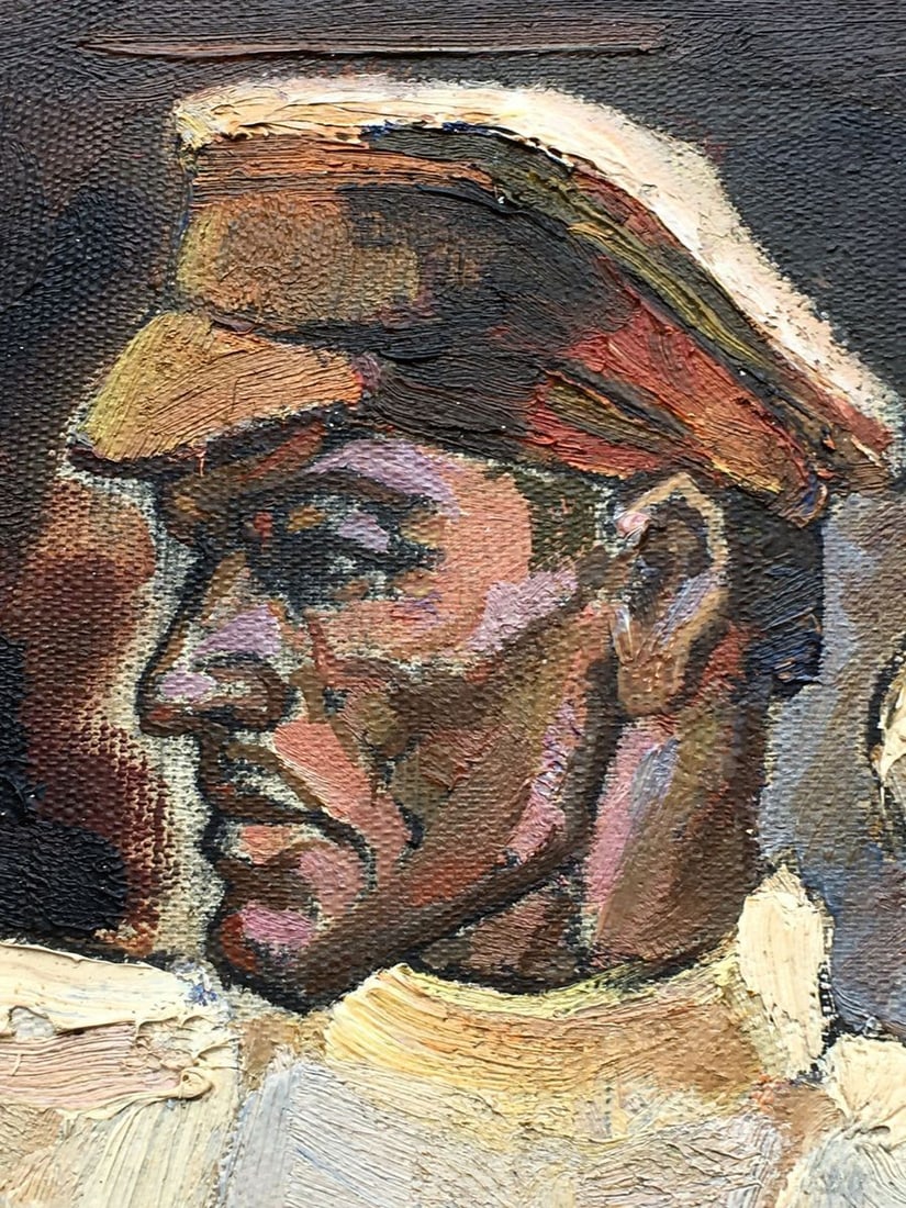 Social realism oil painting Land development Tsyun A. - 4