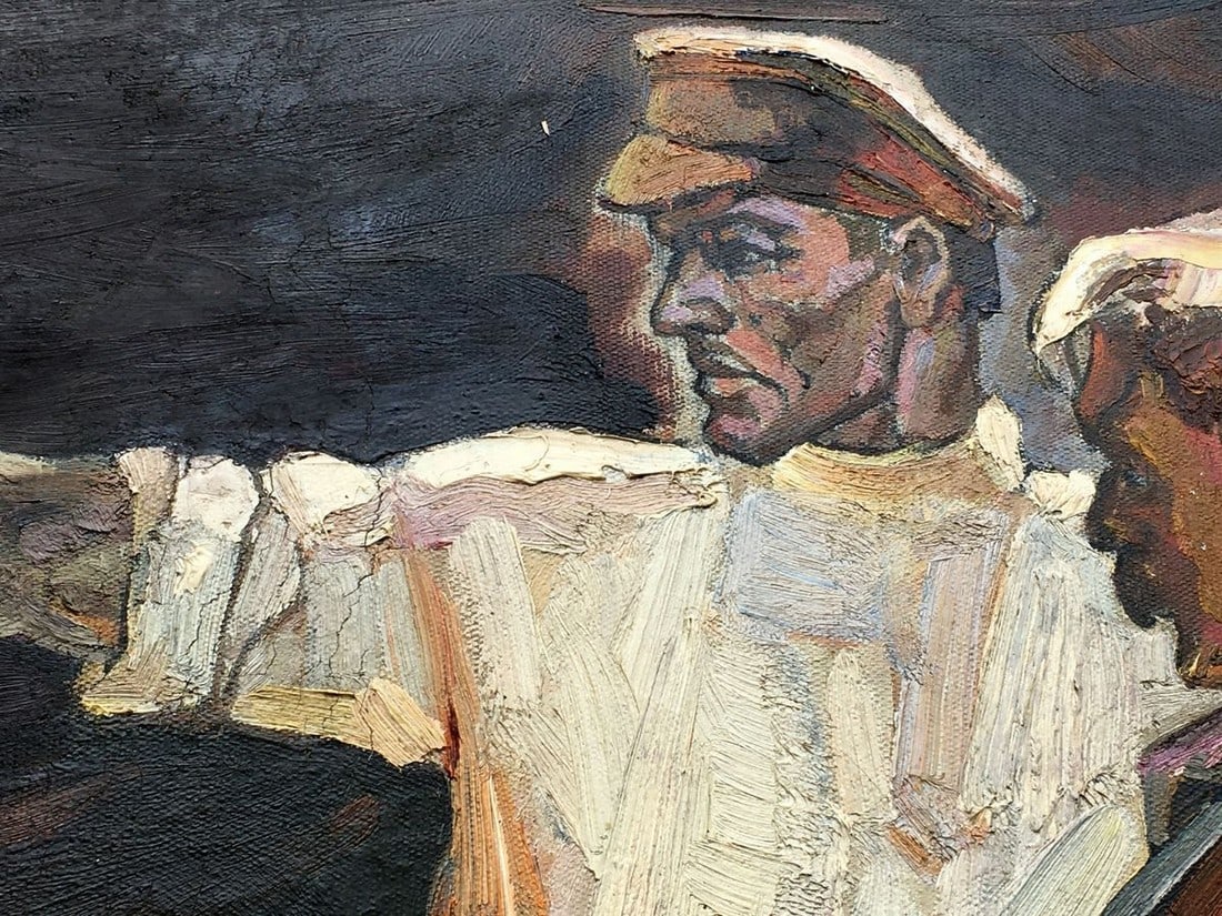 Social realism oil painting Land development Tsyun A. - 6