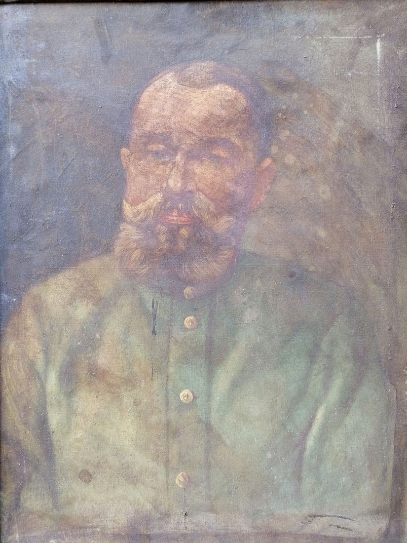 Oil painting Soldier portrait Unknown artist - 2
