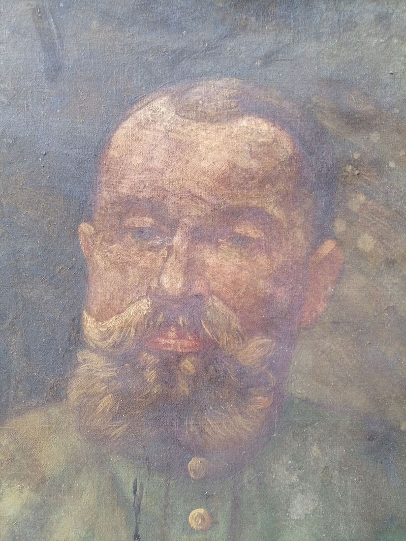 Oil painting Soldier portrait Unknown artist - 3