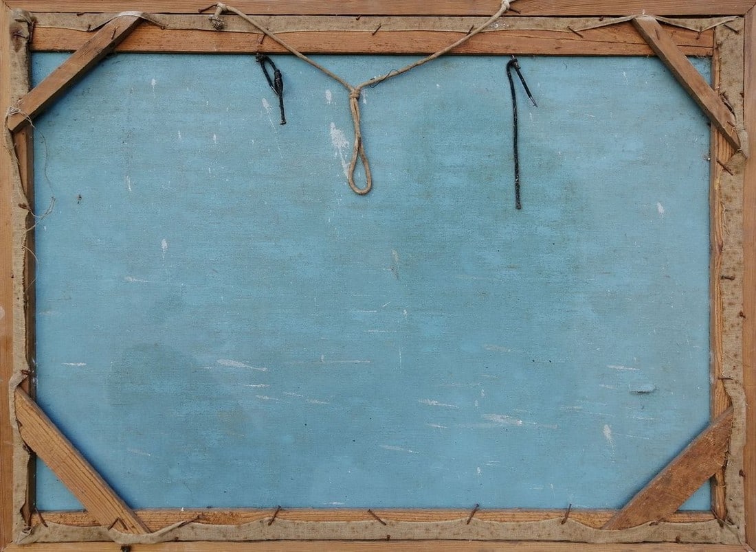 Social realism oil painting Lenin at the shore Unknown artist - 10