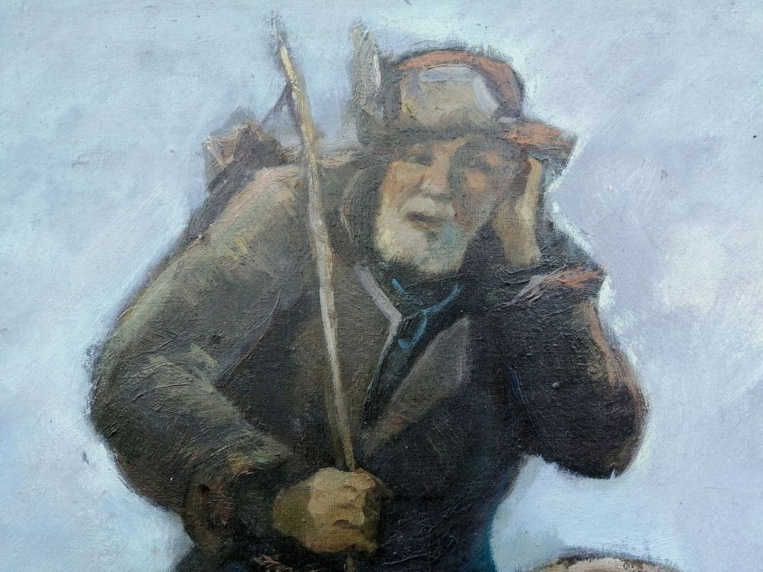 Social realism oil painting Lenin with the peasants Zheleznyy Aleksey Sergeyev - 4