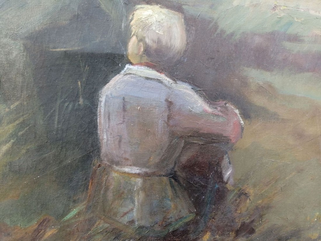 Social realism oil painting Lenin with the peasants Zheleznyy Aleksey Sergeyev - 6