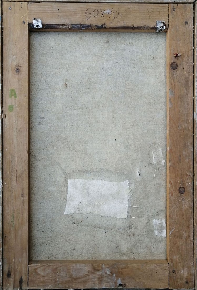 Social realism oil painting Young military Unknown artist - 9