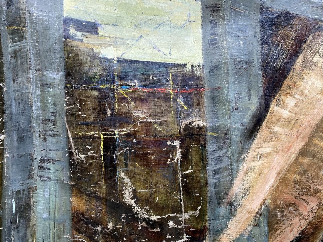 Oil painting Monument Vladimir Vasilievich Korsun - 15