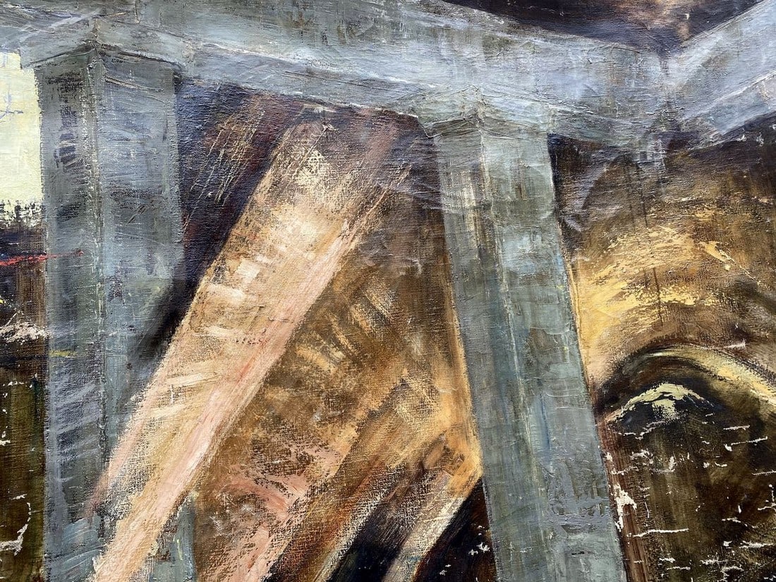 Oil painting Monument Vladimir Vasilievich Korsun - 4