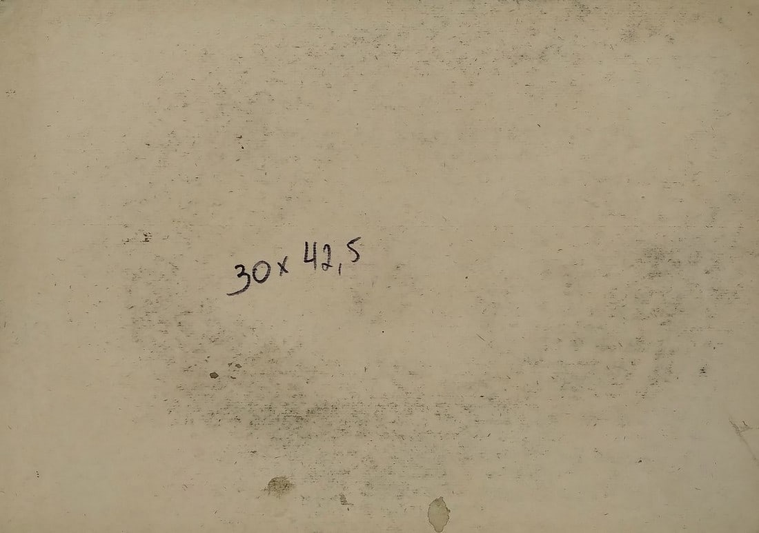 Social realism watercolor painting Officer with a girl Litvinov Oleg Arkad'yevich - 5