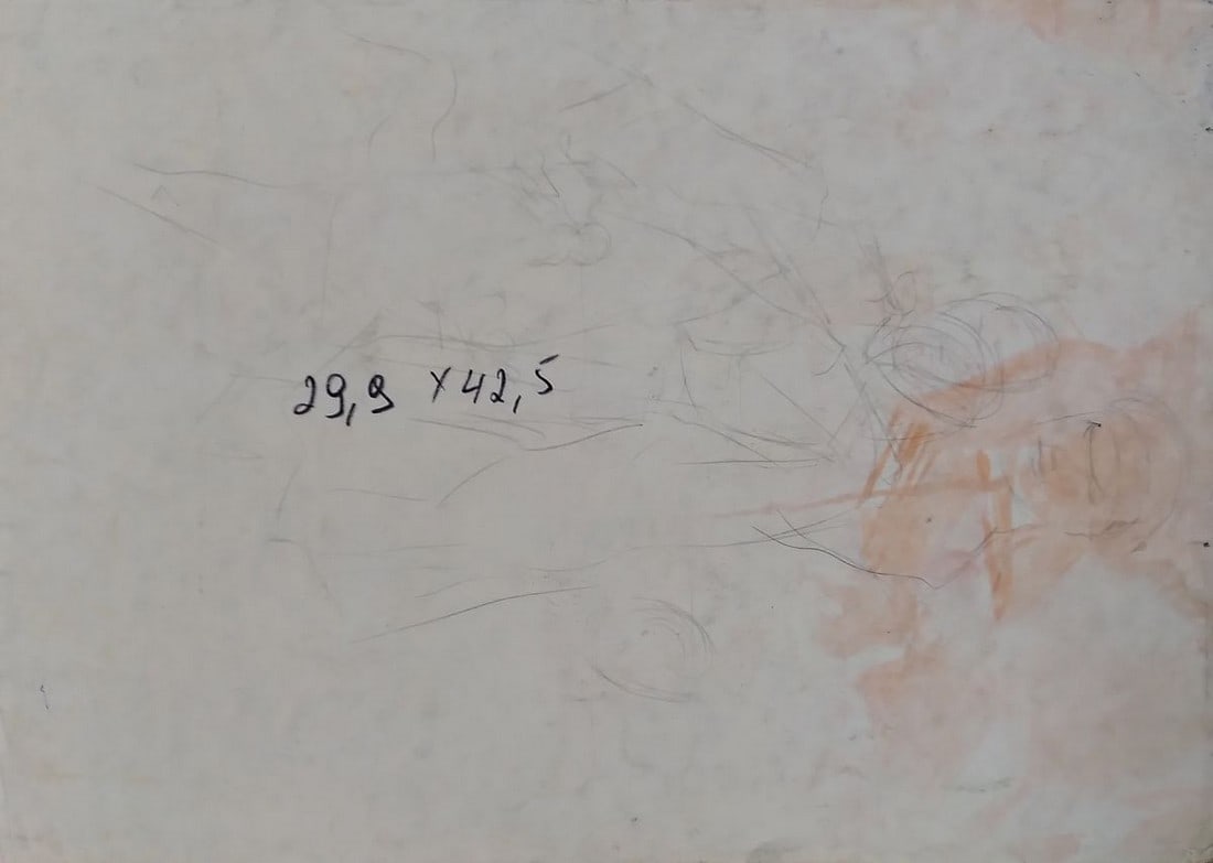 Social realism watercolor painting Soldier and girl Litvinov Oleg Arkad'yevich - 6