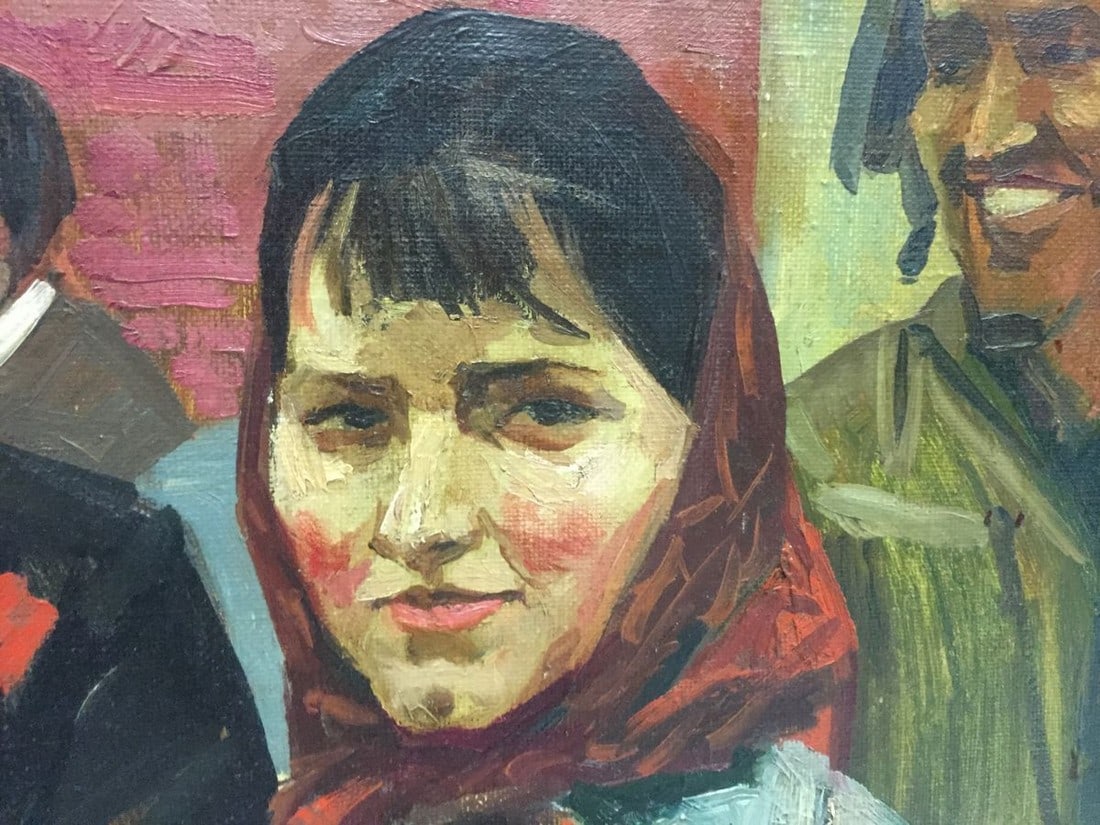 Oil painting On the Red Square Alexander Repka - 2