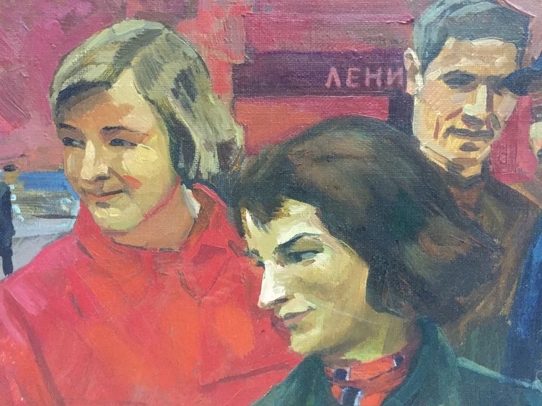 Oil painting On the Red Square Alexander Repka - 7