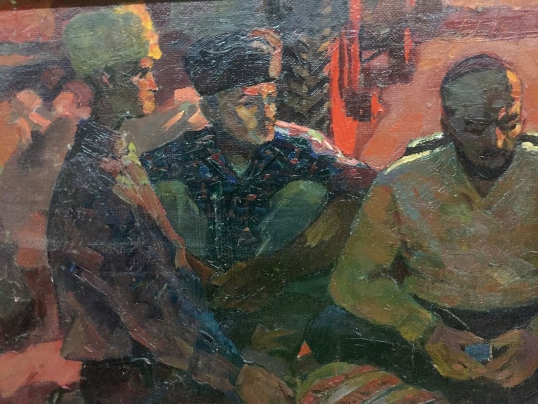 Oil painting On the ground Brusentsov Gennady Yakovlevich - 2