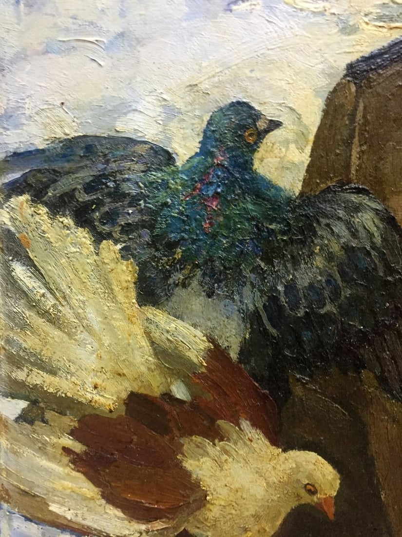 Oil painting Return of the soldier to his homeland Yanchak Elena Vatslavovna - 7