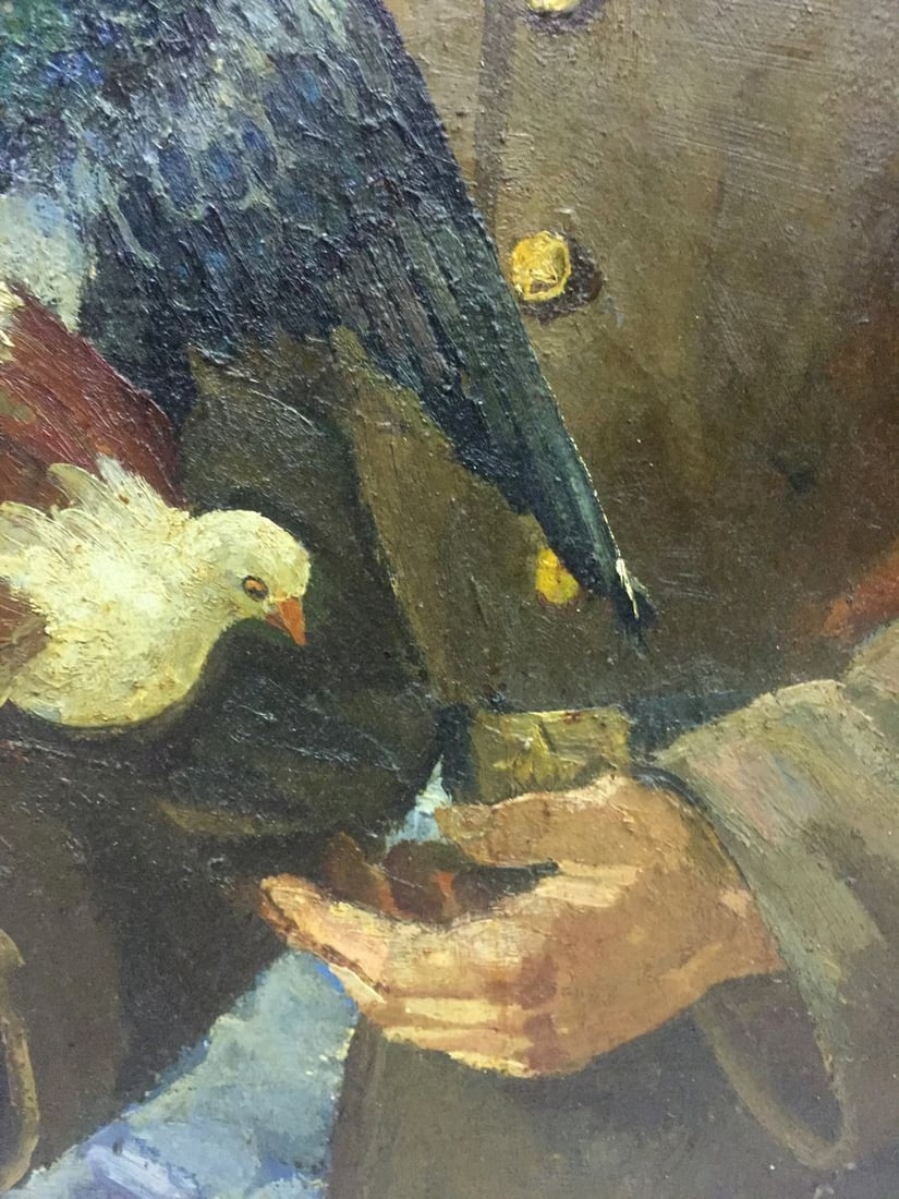 Oil painting Return of the soldier to his homeland Yanchak Elena Vatslavovna - 8