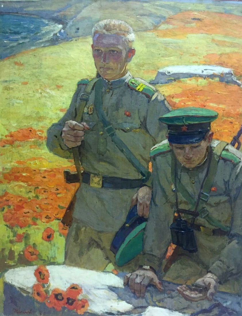 Oil painting At the old bunker Pyotr Ivanovich Zhigimont (1 of 16)