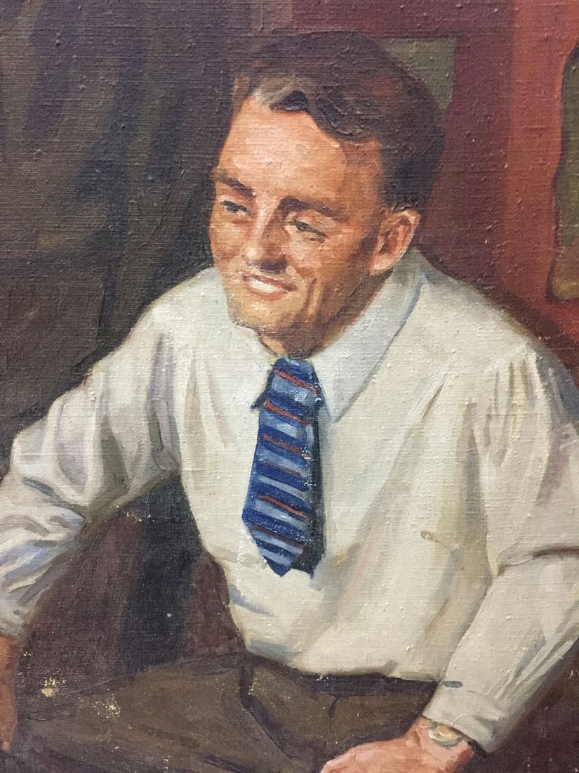 Oil painting Daughter going to school - 3