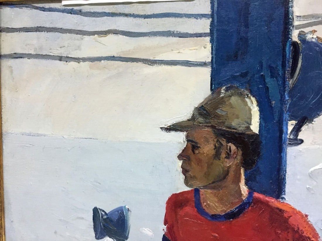 Oil painting Lifeguard on a ship Egor Tolkunov - 2