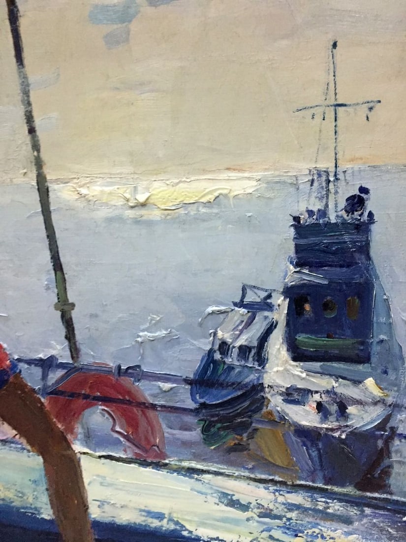 Oil painting Lifeguard on a ship Egor Tolkunov - 6