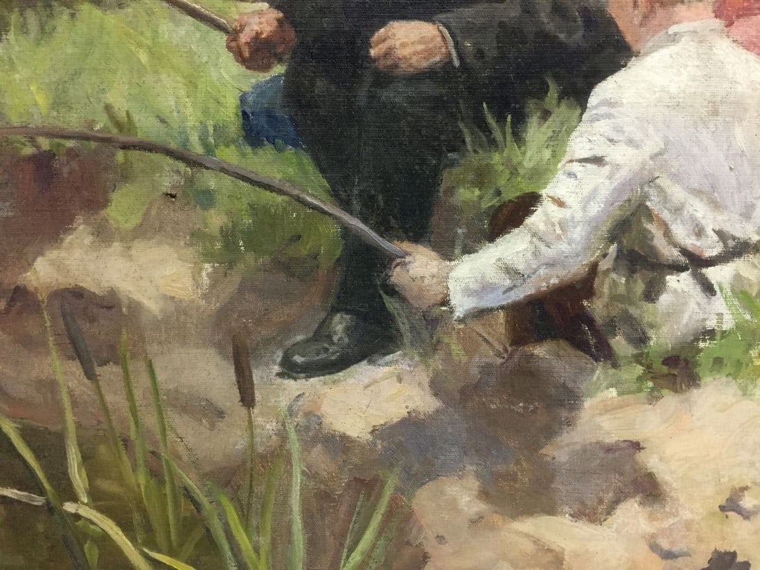 Oil painting Lenin with children Shmatko Leonid Aleksandrovich - 3