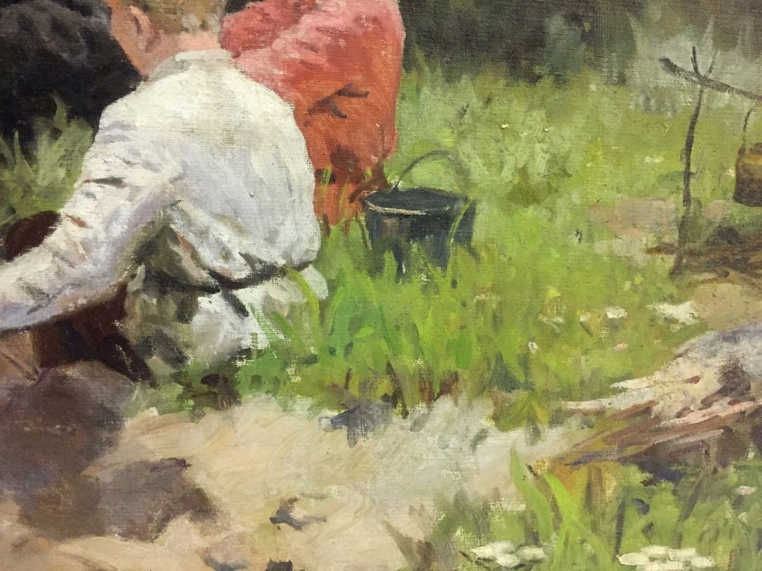 Oil painting Lenin with children Shmatko Leonid Aleksandrovich - 4