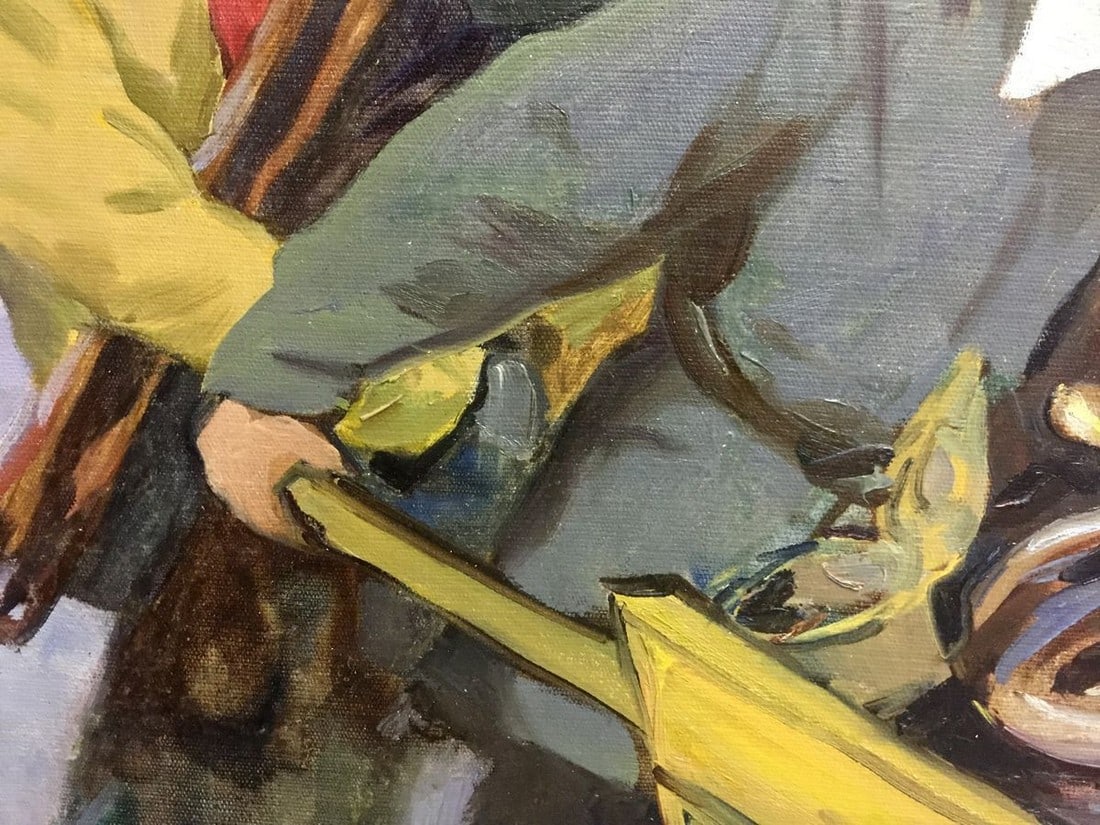 Oil painting After work - 3