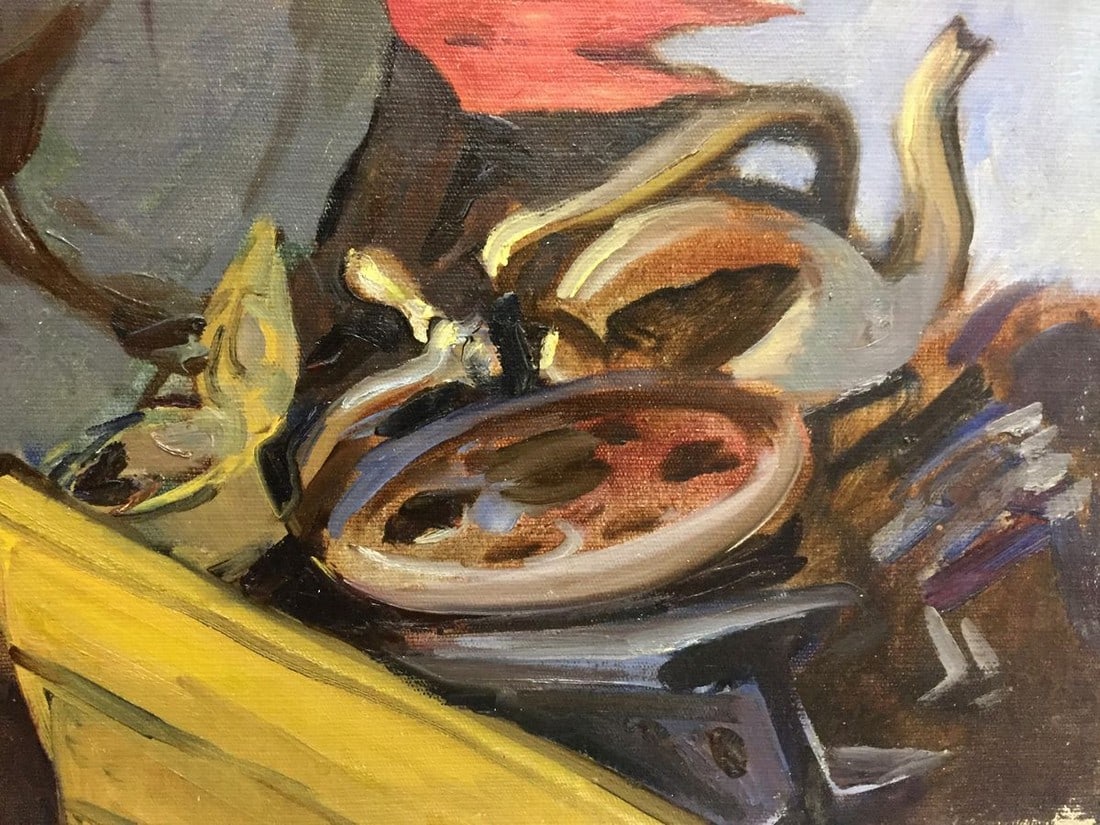 Oil painting After work - 5