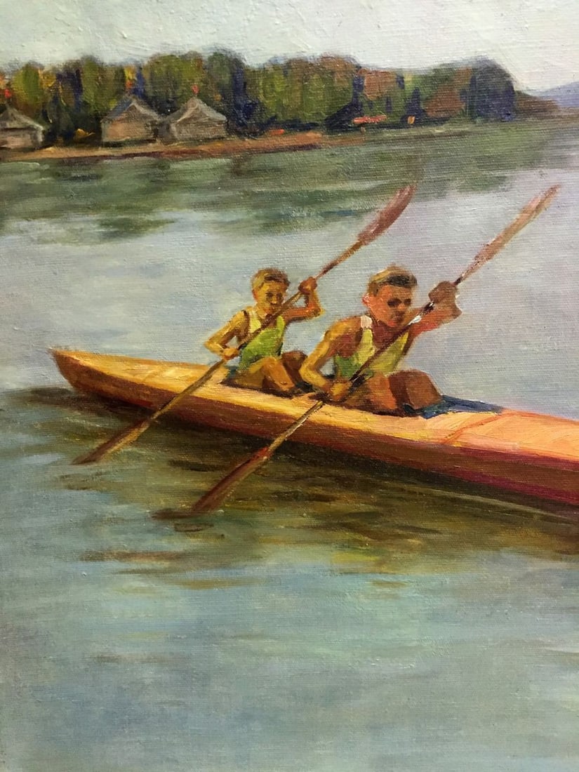 Oil painting Rowers - 3