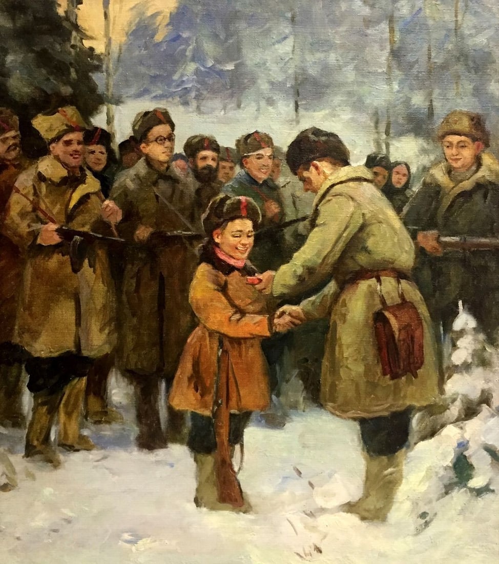 Oil painting Soldiers (1 of 6)