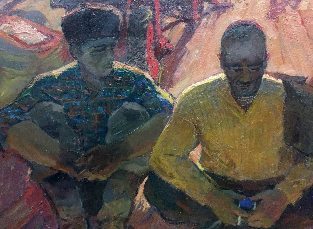 Oil painting On the ground Brusentsov Gennady Yakovich - 2