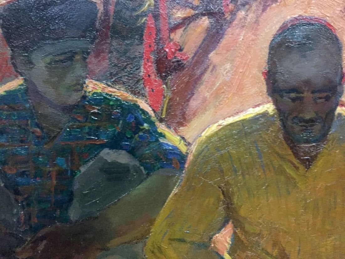 Oil painting On the ground Brusentsov Gennady Yakovich - 8