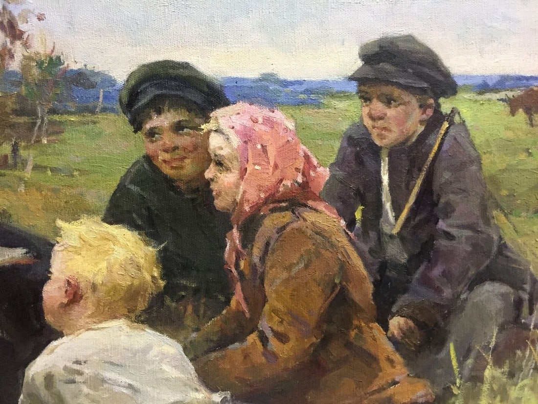 Oil painting Lenin among the people Klimanov Anatoly Alekseevich - 3