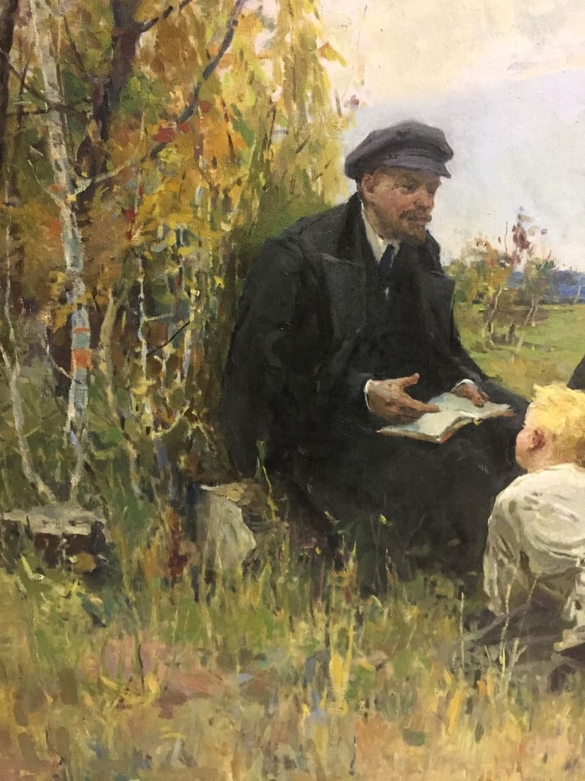 Oil painting Lenin among the people Klimanov Anatoly Alekseevich - 9