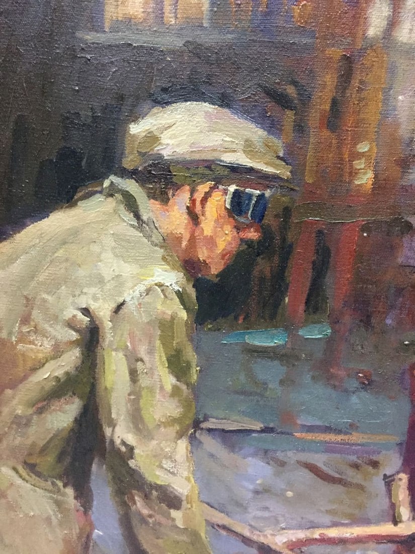 Oil painting Metal sample Anatoly Nikitovich Yanev - 3