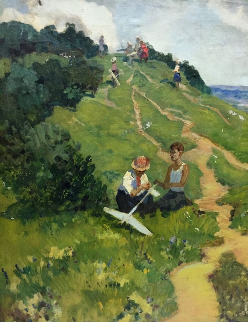 Oil painting Family on vacation - 2