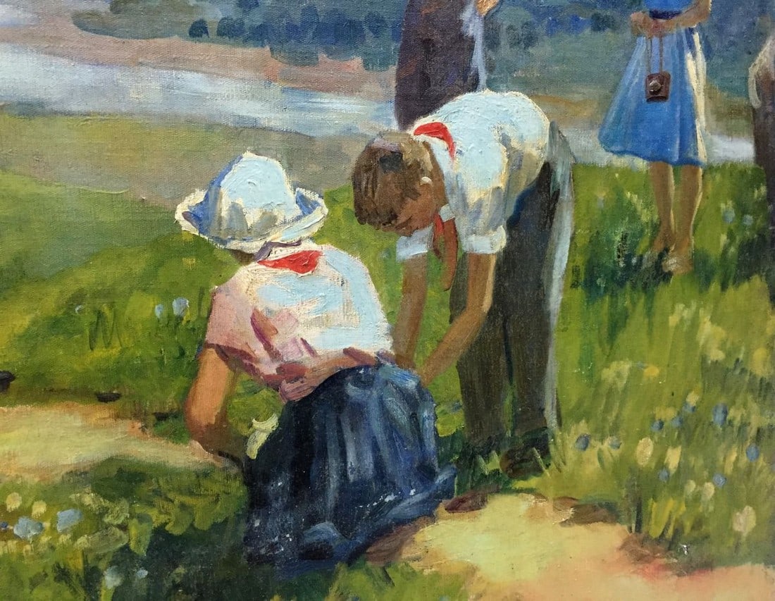 Oil painting Family on vacation - 7