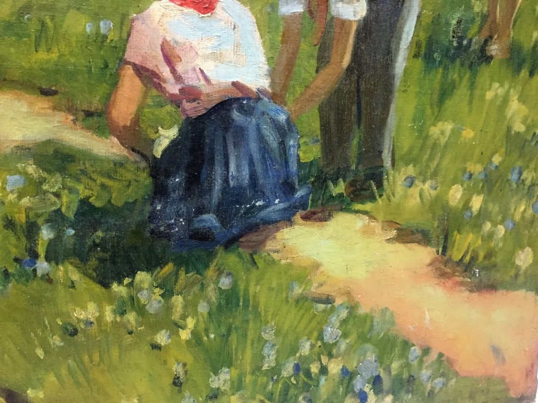 Oil painting Family on vacation - 8