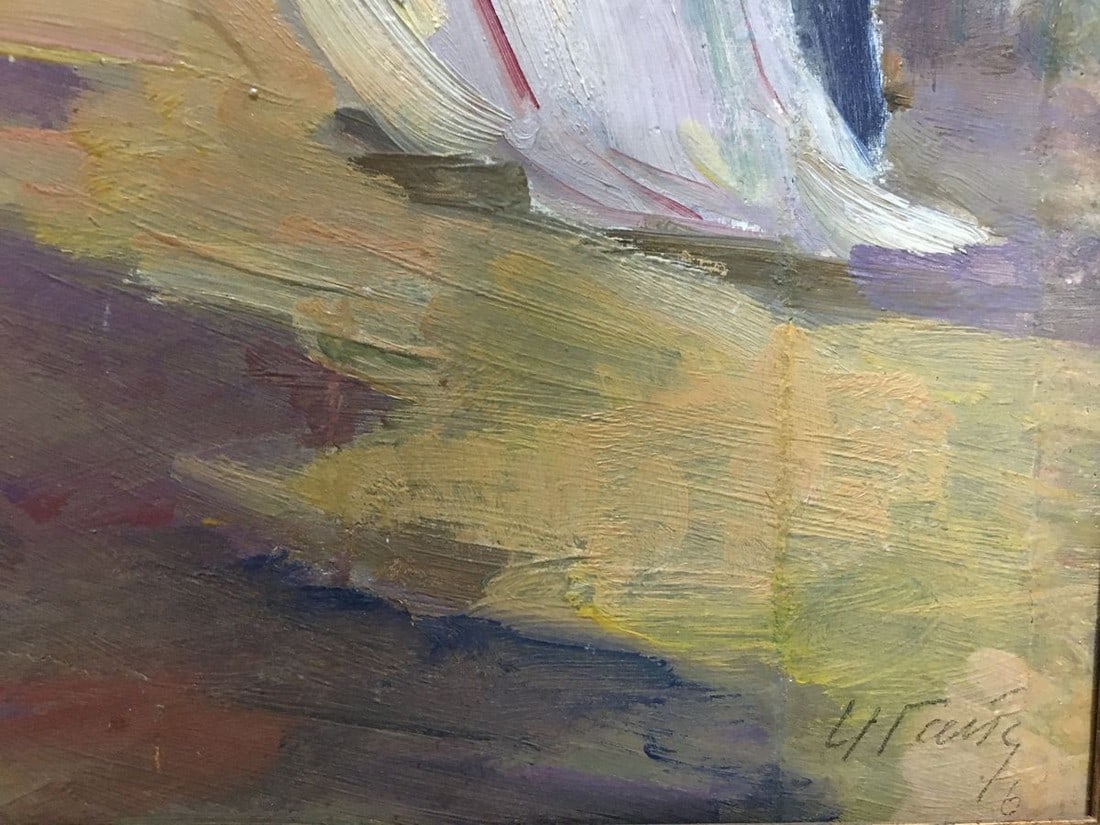 Oil painting Portrait of men at the market Gantman Moses Faybovich - 7