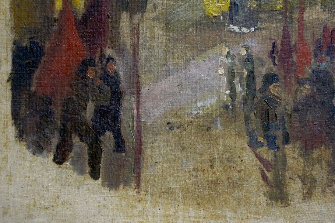 Oil painting On the road - 2