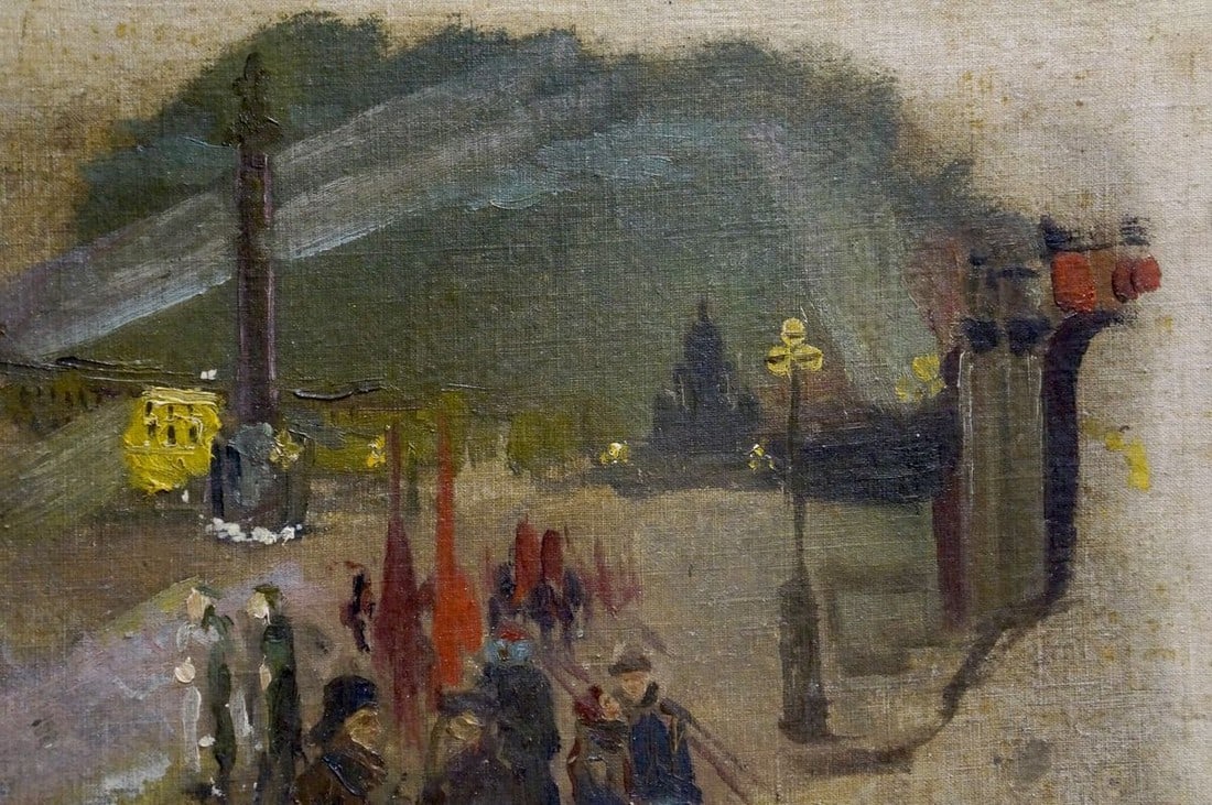 Oil painting On the road - 4