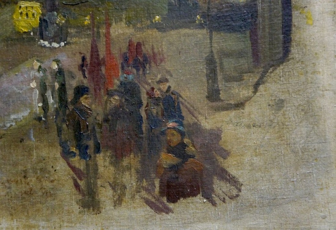 Oil painting On the road - 5