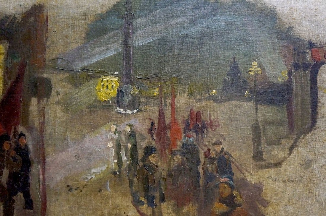 Oil painting On the road - 6