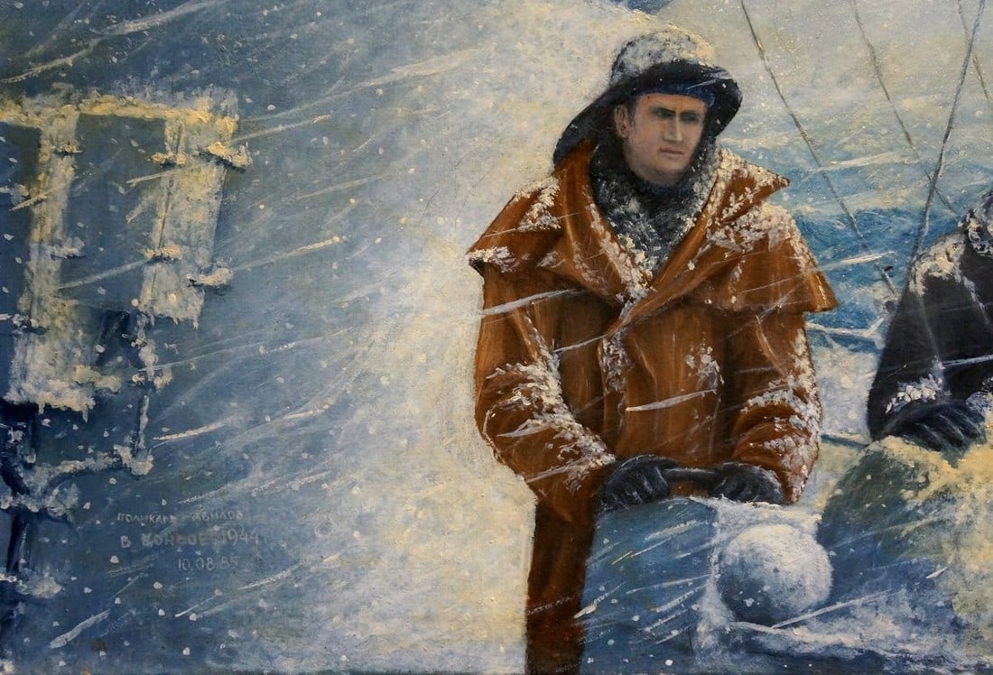 Oil painting In convoy Polycarp Avilov - 2