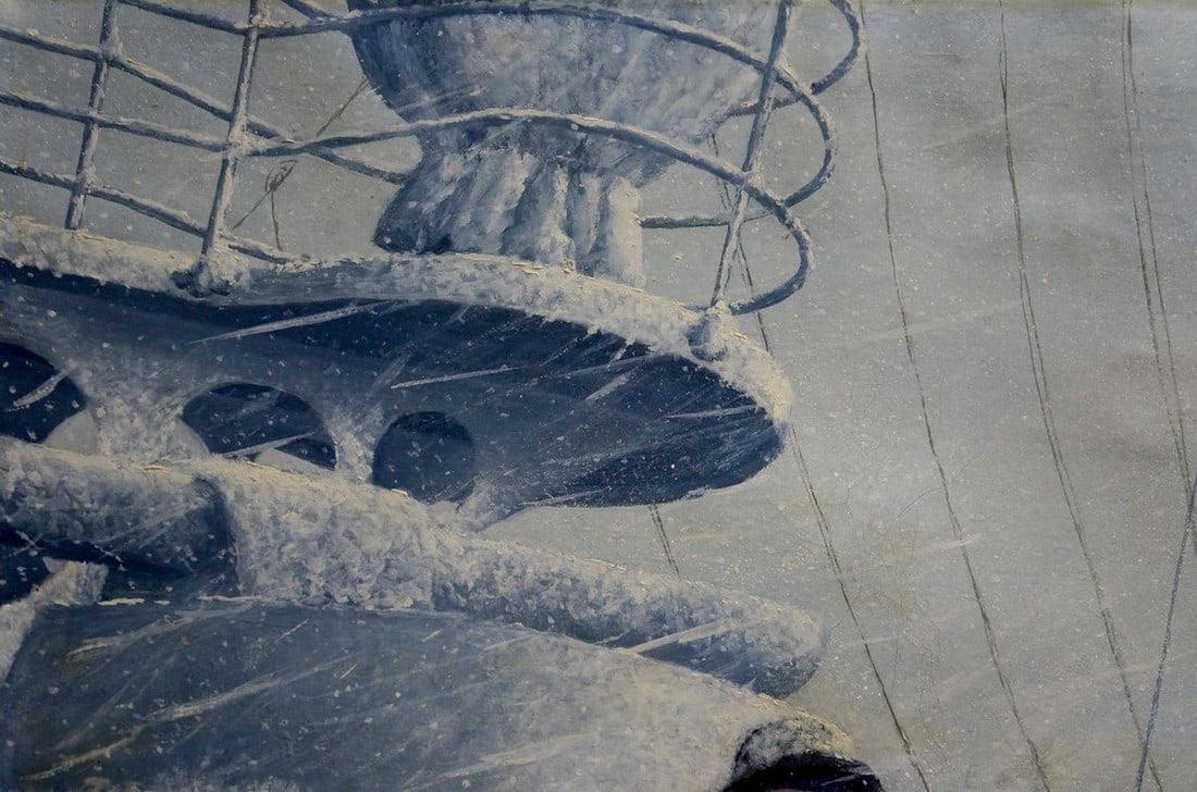 Oil painting In convoy Polycarp Avilov - 3