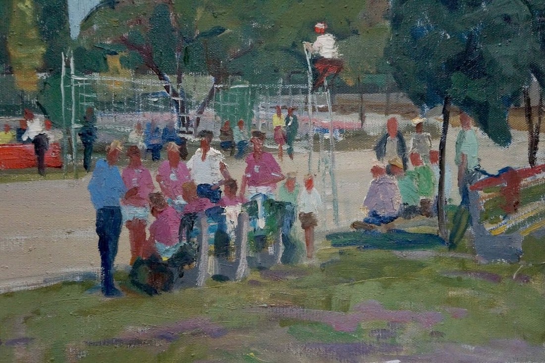 Oil painting Stadium Korostelev Vladimir Alexandrovich - 5